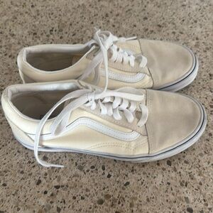 Vans Old Skool Turtle Dove True White Skate Shoe Women Size 6